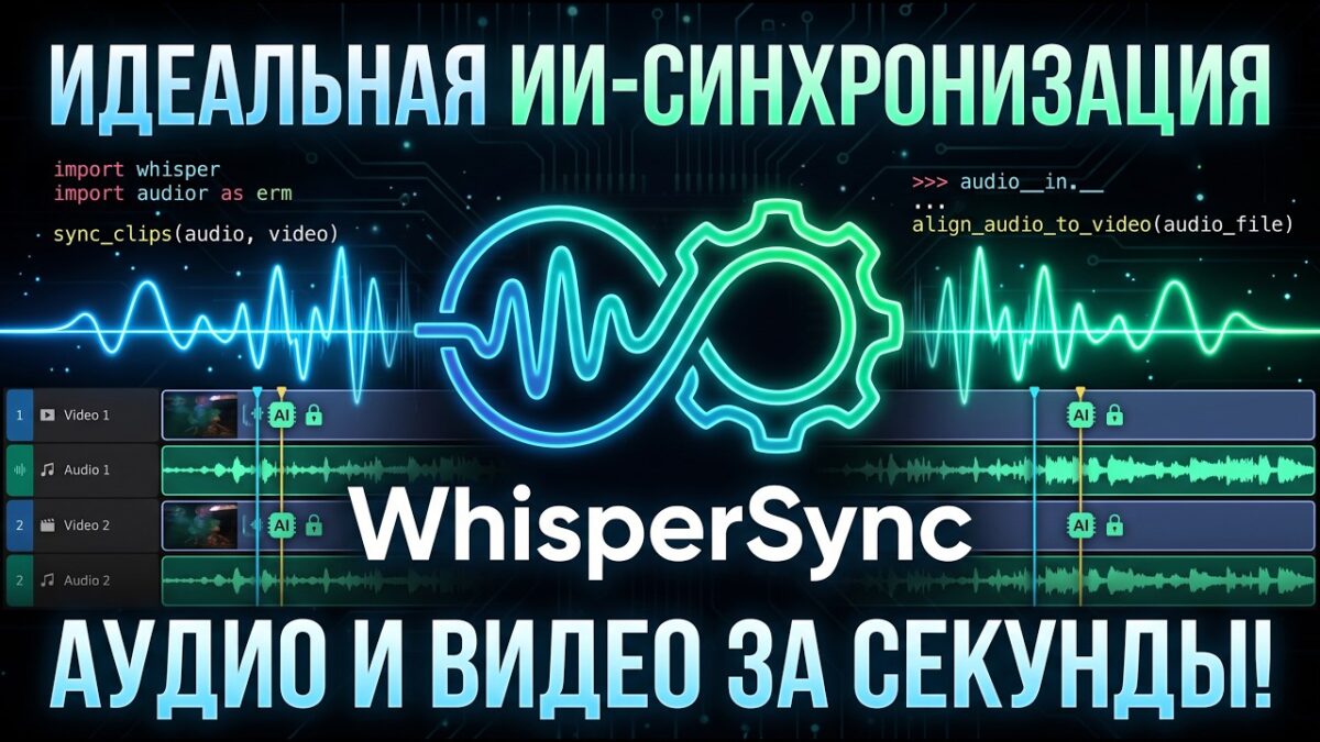 WhisperSync: Идеальный автосинхрон аудио для Final Cut Pro